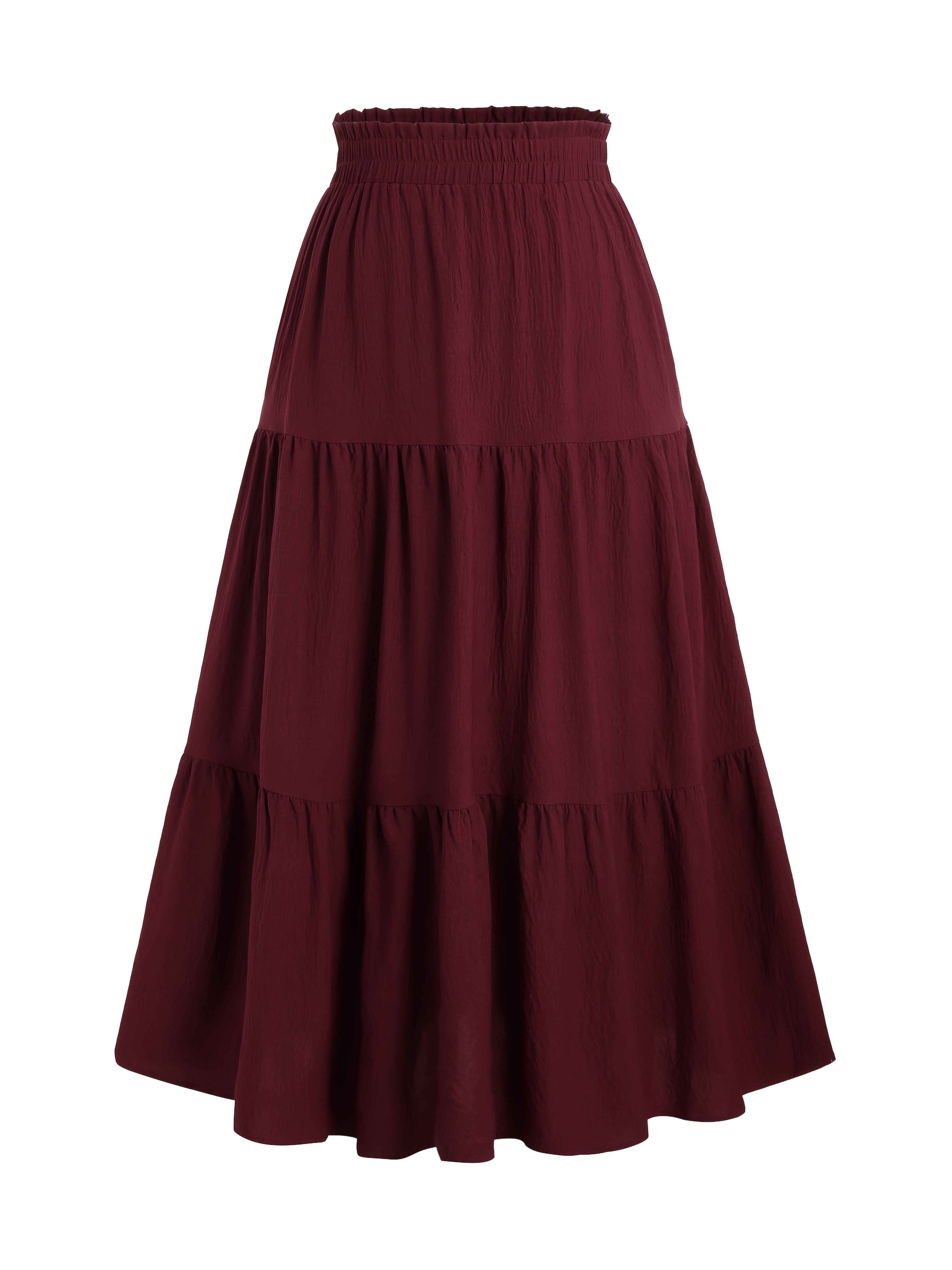 Perfect Spring/Summer A-Line Midi Skir