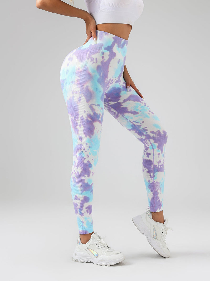 Tie Dye Scrunch Butt Lifting Seamless Leggings