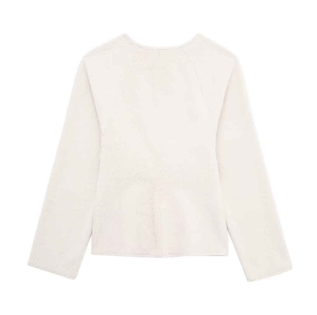 European Retro Leather Buckle Woolen Coat